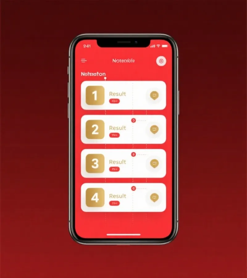 手机直播开奖功能示意