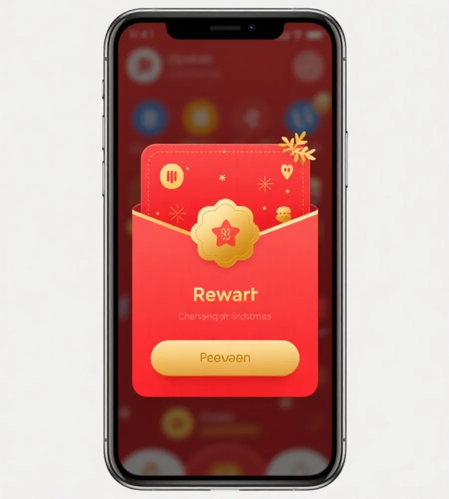 移动端优惠活动界面示意